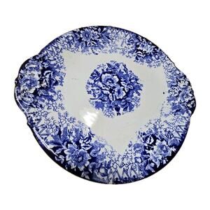 Antique Vintage Royal Bonn Blue Serving Plate Franz Anton Mehlem Bonn Germany